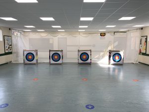 4 Archery targets indoors